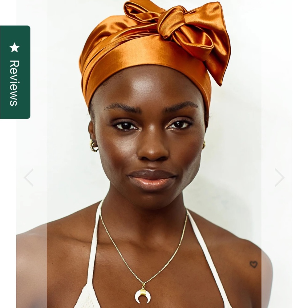 Muaves headscarf. Day-to-night in color Sienna Sun